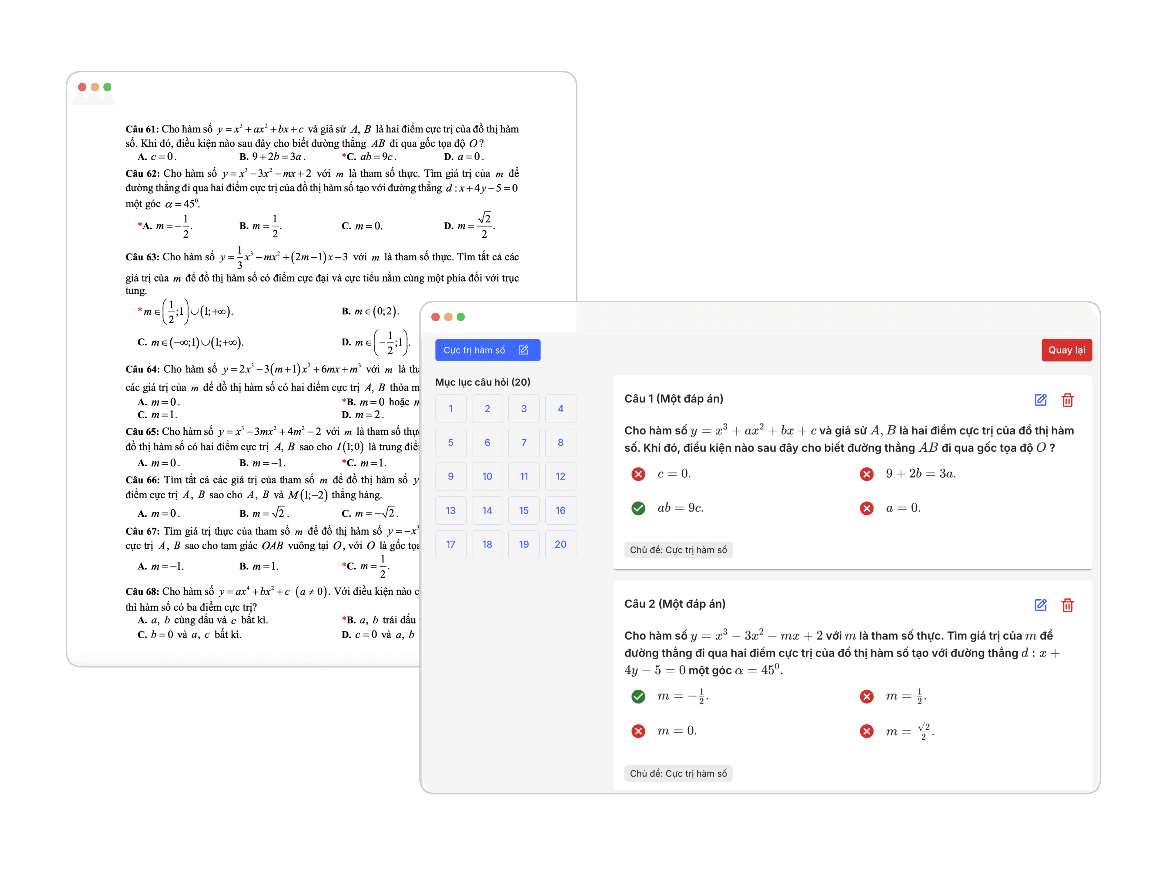 AI Test Generation Mockup